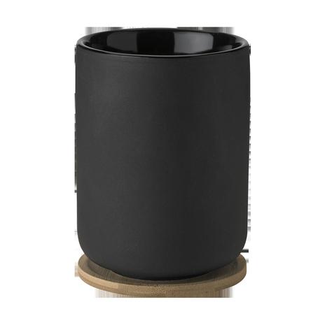 Stelton - Theo Termosmuki ja puutarjotin 25 cl Musta