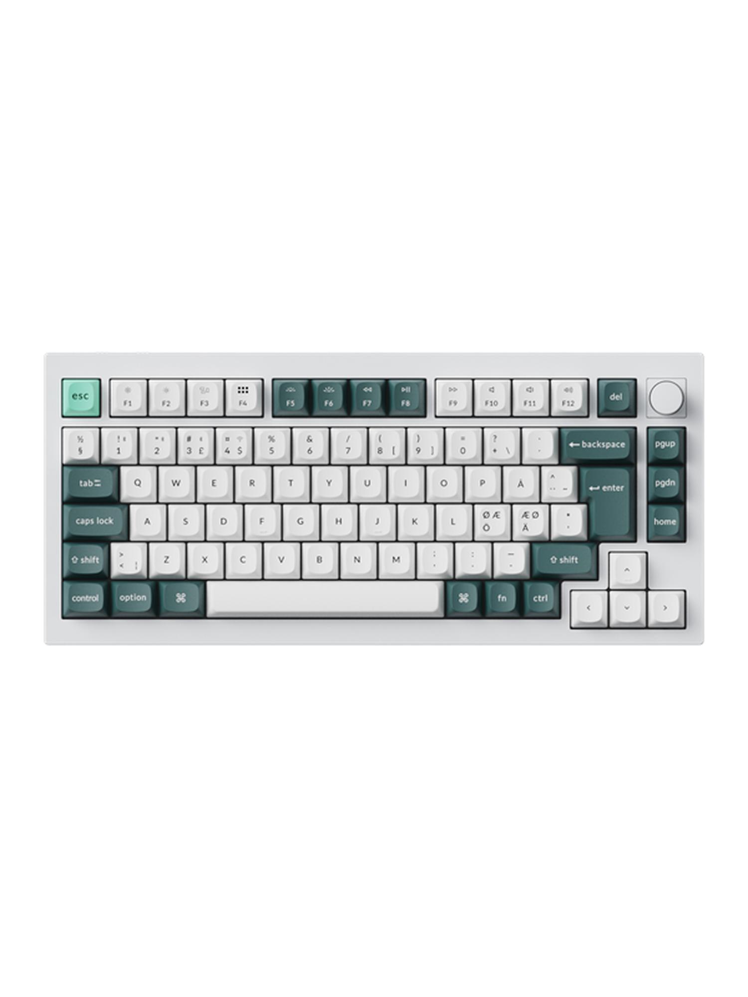 Keychron Q1 HE 8K Hotswap Knob ISO Näppäimistö - Musta [Lime Magnetic Switch]