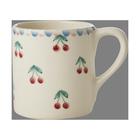 RICE Ceramic Mug 42 Cl Cherries - Kahvikupit Keramiikka Valkoinen - CEMUG-HPCHER