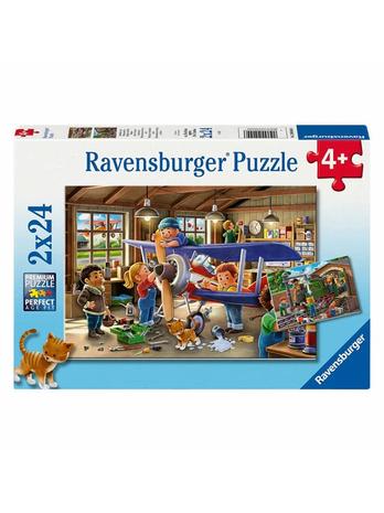 Ravensburger - Airplane & Train Repairs 2x24p - (12004044) – kuva 4/8