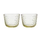 Marimekko Syksy Juoma 20 Cl 2 Kpl:n Pakkaus - Tumbler-lasit Lasi Pale Yellow - 073924-220
