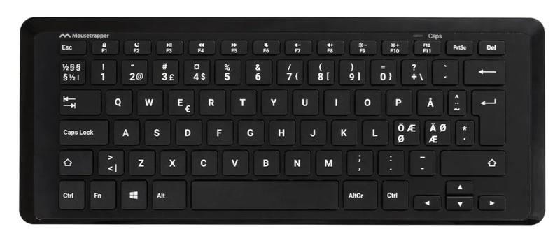 MOUSETRAPPER Type Mini Wireless Keyboard, Black