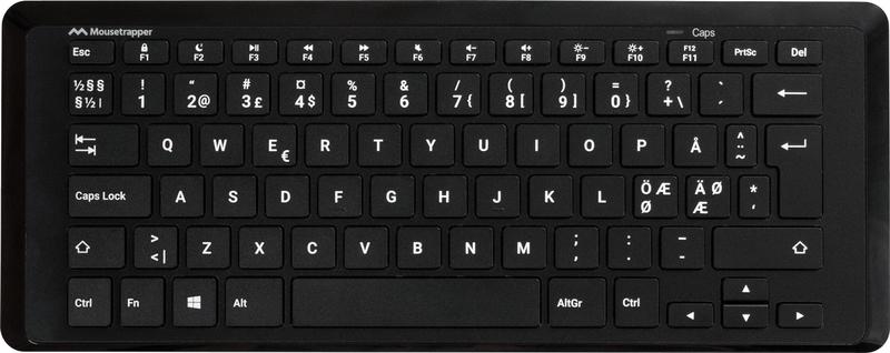 MOUSETRAPPER Type Mini Wireless Keyboard, Black