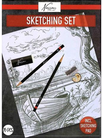 Creative Craft Group - Drawing pad with pencils and sharpener 15 pcs