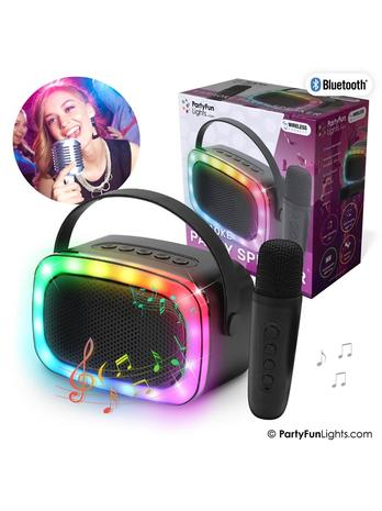Party Fun Lights - Mini Karaoke Speaker with Wireless Microphone - (605607)