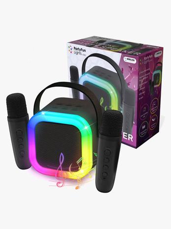 Party Fun Lights - Mini Karaoke Speaker with Wireless Microphone - (605607)