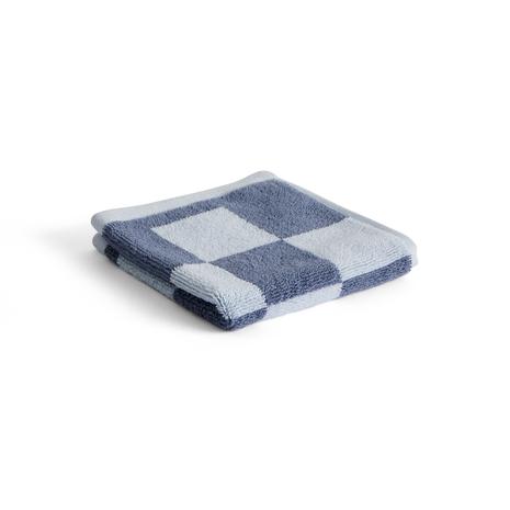 HAY Check pyyhe 30x30 cm Steel blue