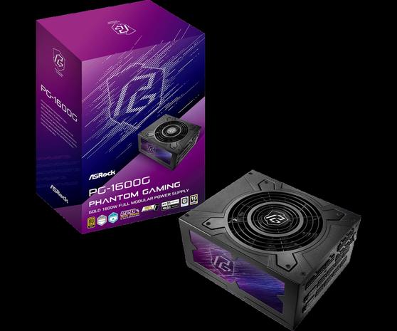 ASRock Phantom Gaming 1600W -virtalähde, 80 Plus Gold