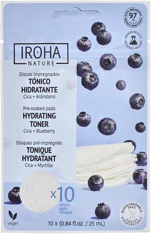 IROHA NATURE Hydrating Toner Pads Cica + Blueberry