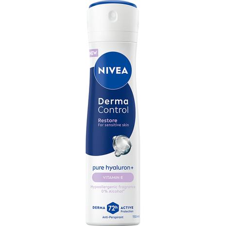 NIVEA Antiperspirant Deo Spray Derma Control Restore Sensitive - 150 ml