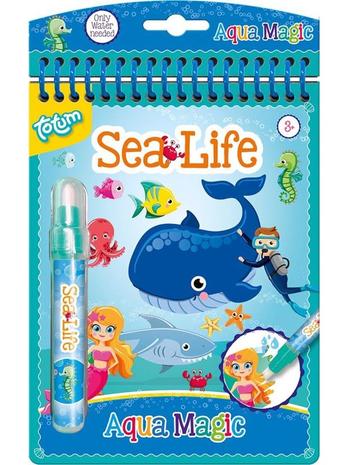Totum Aqua Magic Sealife Water Coloring Book