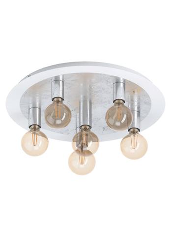 EGLO PASSANO CEILING 5L WHITE/SILVER