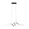 LED-kattokruunu johdossa LOOP LED/28W/230V musta – kuva 3