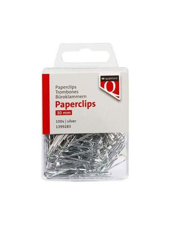 Quantore - Paperclip 30mm Silver 100 pcs.