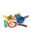 Dantoy Sausage set in net 13 pcs – kuva 1