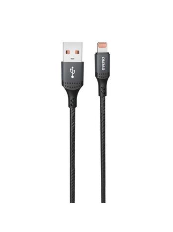 Dudao 3A 30W L3SL USB-A - Lightning Cable Braided 1.2m - Black – kuva 1/4