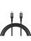 Dudao L3CC USB-C - USB-C 60W 2m Braided Cable - Black – kuva 1