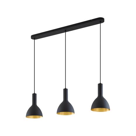 Arcchio Cosmina -riippuvalo, 3-lamp., musta