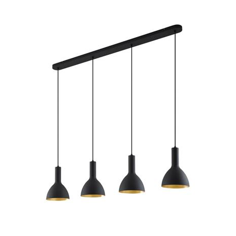 Arcchio Cosmina -riippuvalo, 4-lamp., musta