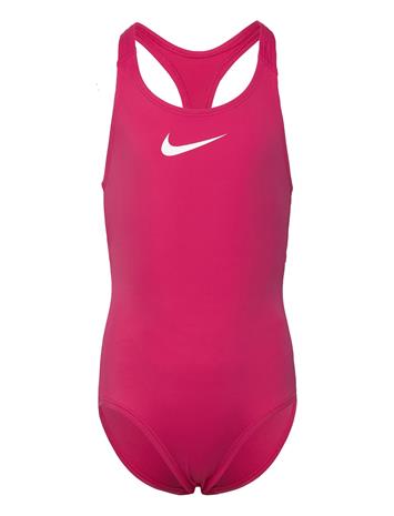 NIKE SWIM Nike Essential Racerback Piece Sport Swimsuits Black NIKE SWIM