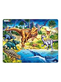 Larsen Puzzles Dinosaurs from the Cretaceous period.