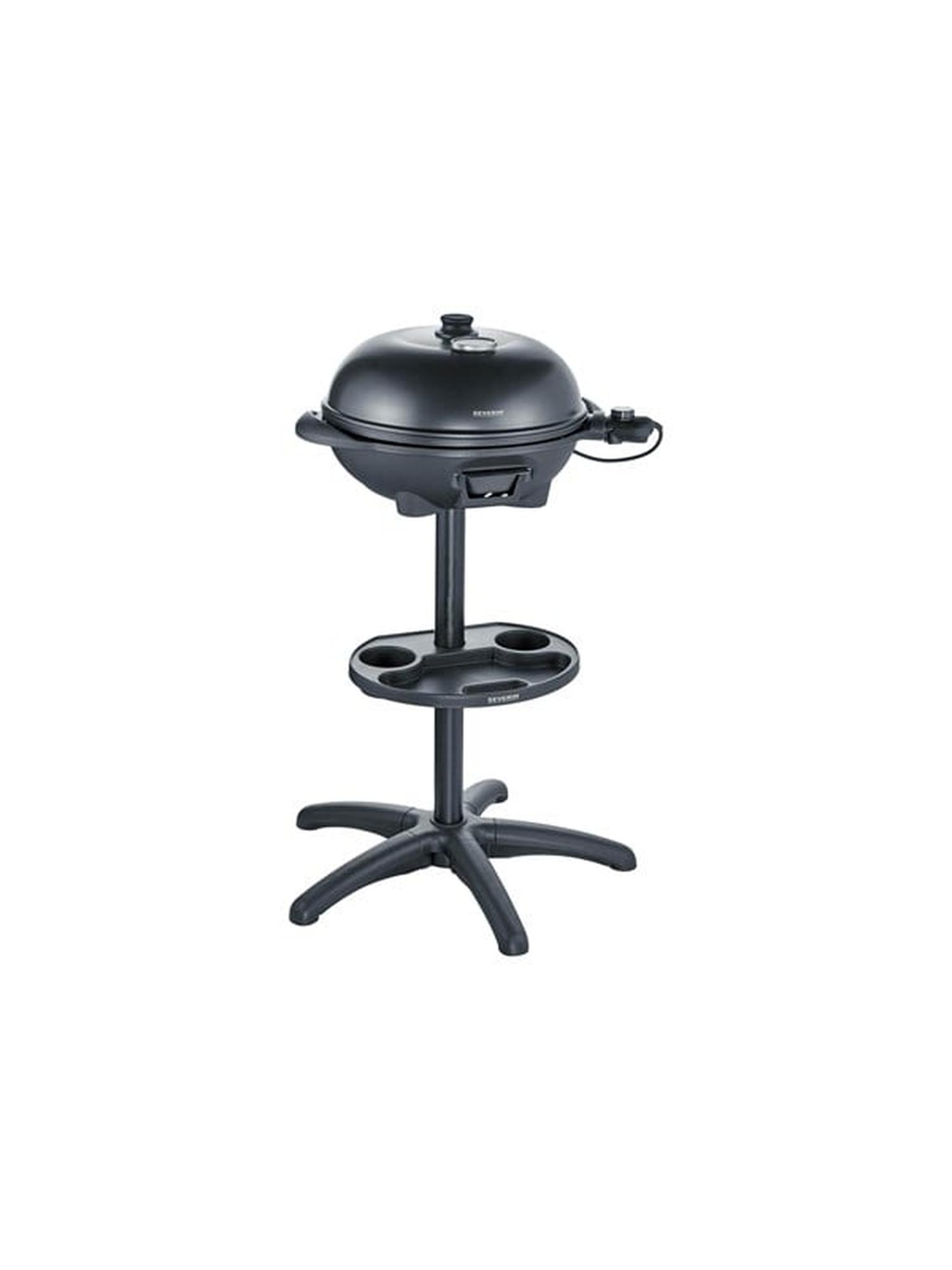 Severin PG8541 Sähkögrilli jalustalla ja kannella, 2000 Wattia, 41 cm, musta