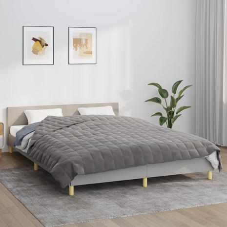 vidaXL Painopeitto harmaa 220x235 cm 11 kg kangas