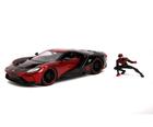 Jada Toys Marvel Spider-Man Auto + Figuuri Miles Morales & 2017 Ford GT 1:2