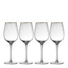 Lyngby Glas - Palermo Gold Punaviinilasi 40 cl 4 kpl Kirkas