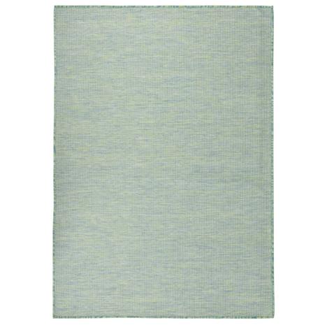 vidaXL Ulkomatto Flatweave 200x280 cm turkoosi
