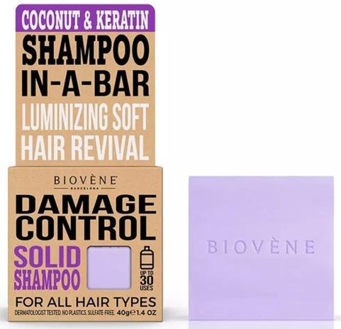Biovène Damage Control Coconut & Keratin Solid Shampoo Bar