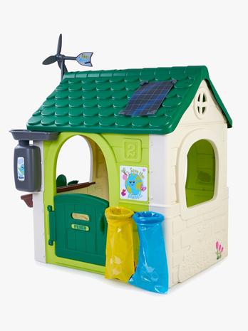 FEBER Eco Leikkimökki, Vihreä/Valkoinen