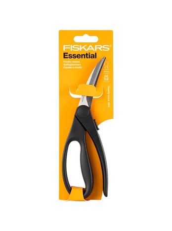Fiskars Essential Lintusakset 23 cm Musta