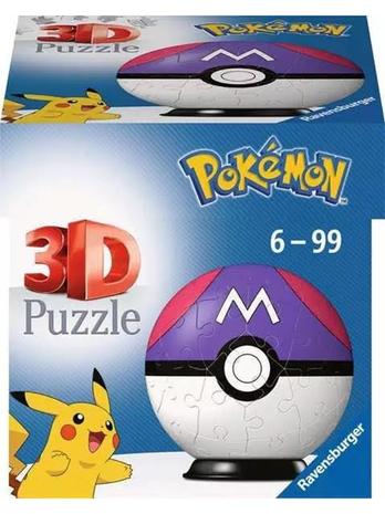 RAVENSBURGER 3D palapeli Pokemon Master Ball, 54palaa, 11564 – kuva 4/4