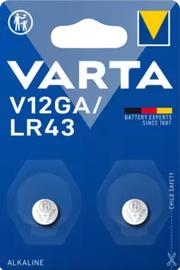 Varta â€“ V12GA/LR43 Alkaline 2 Pack (4278101402)