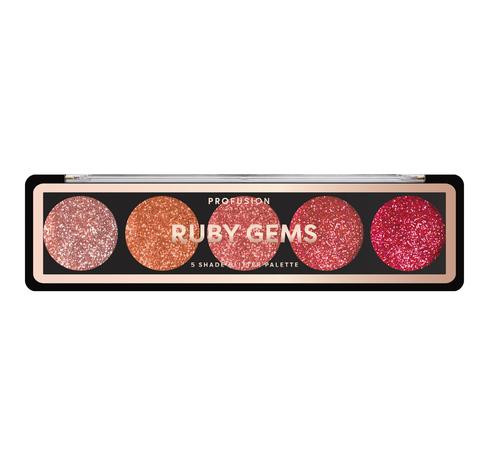 PROFUSION RUBY GLITTER GEMS PALETTI