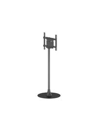 Multibrackets M Pro Series stand - modular - for LCD display - single pole round floor base - black 50 kg 65" 200 x 200 mm