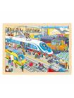 Goki Wooden Puzzle Train Station 96 pcs. Puu