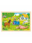 Goki Wooden Puzzle Farm 24 pcs. Puu