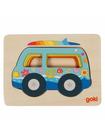 Goki Wooden Layer Puzzle Car 5 pcs. Puu