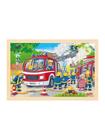 Goki Wooden Jigsaw Puzzle Fire Brigade 24 pcs. Lattia
