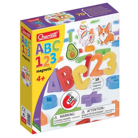 Quercetti - Magnets: ABC & 123 - (QU-5465)