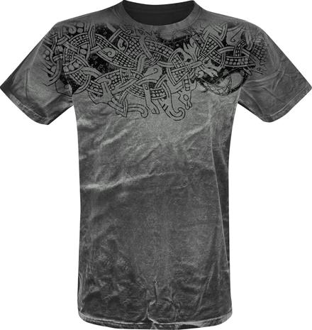 Outer Vision - Thunderstorm - T-paita - Miehet - Harmaa