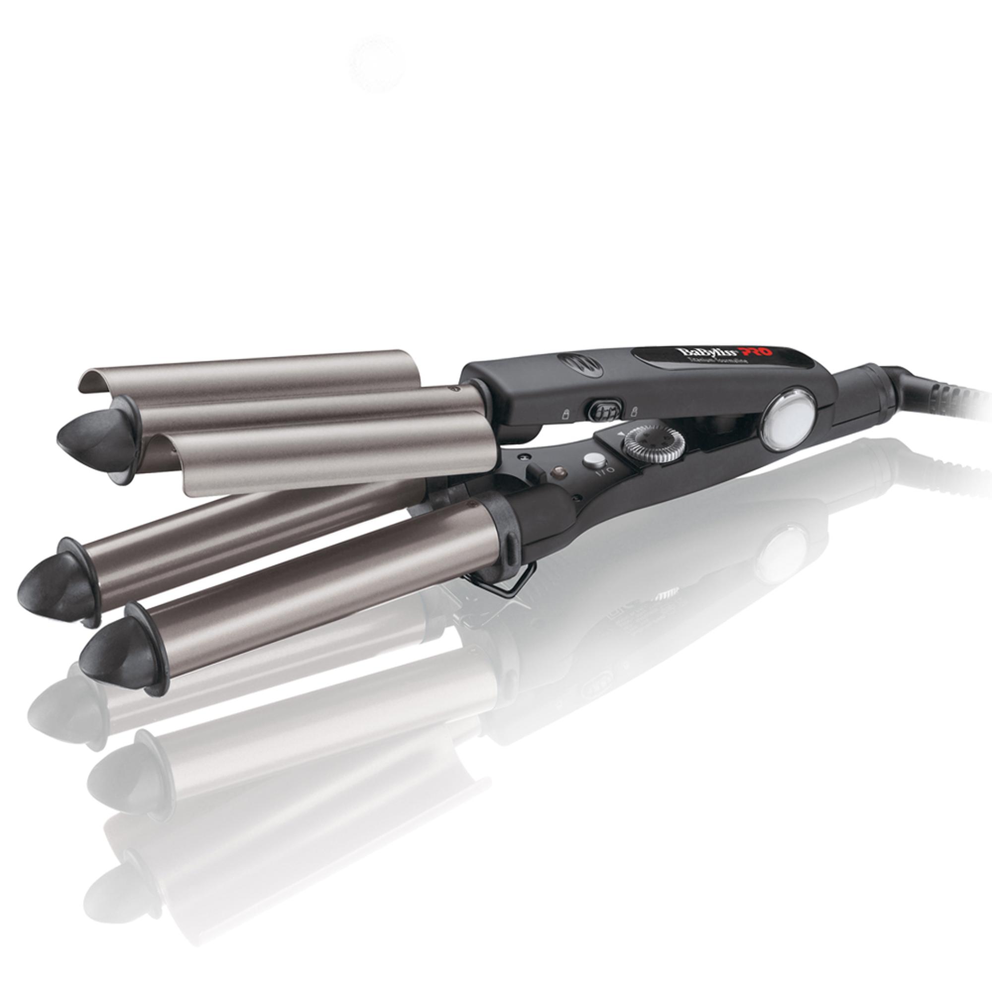 BaBylissPRO TRIPPLE WAVER, kihartimenrauta, kuuma, napit, 140 °C, 220 °C, musta