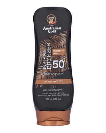 Australian Gold - Sunscreen Lotion w. Bronzer SPF 50 237 ml