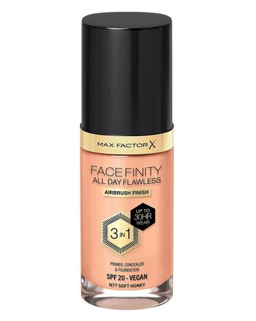 Max Factor All Day Flawless 3in1 Foundation 77 Soft honey 30m