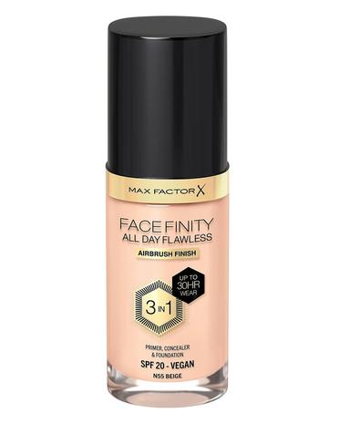 Max Factor All Day Flawless 3in1 Foundation 55 Beige 30ml