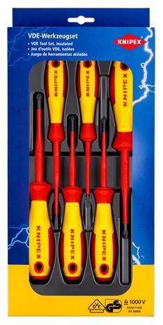 KNIPEX VDE SET OF SCREWDRIVERS S/PH/PZ