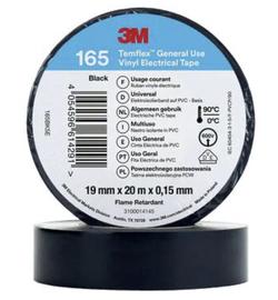 3M Temflex 165 Temflex, vinyylisähköteippi 20m x 19mm