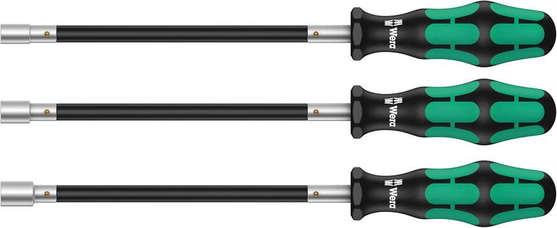 Wera 3 Piece Kraftform Flexible Shaft Nutspinner Set